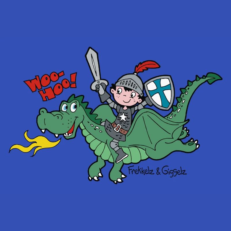 Kleiner Ritter und sein Freund, der Drache