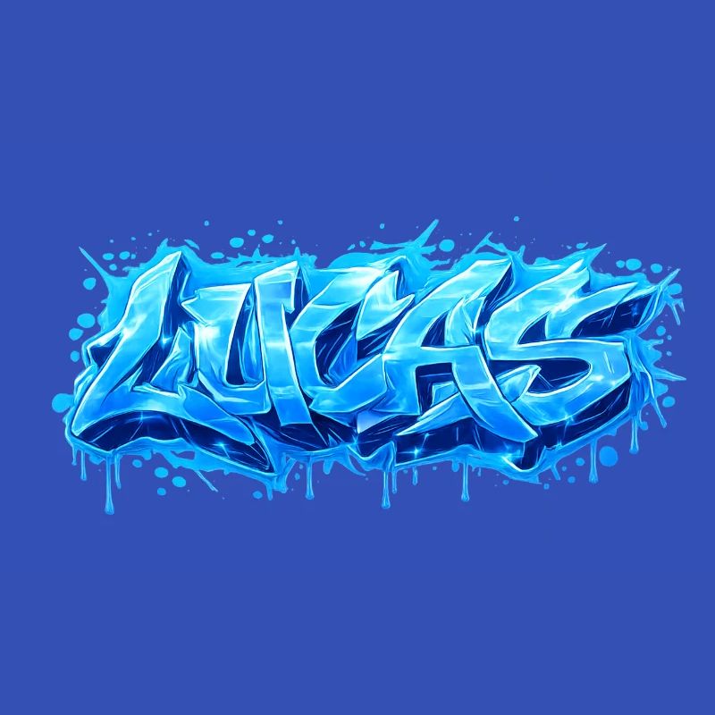 Graffiti LUCAS Name Geschenk Ideal druckbar