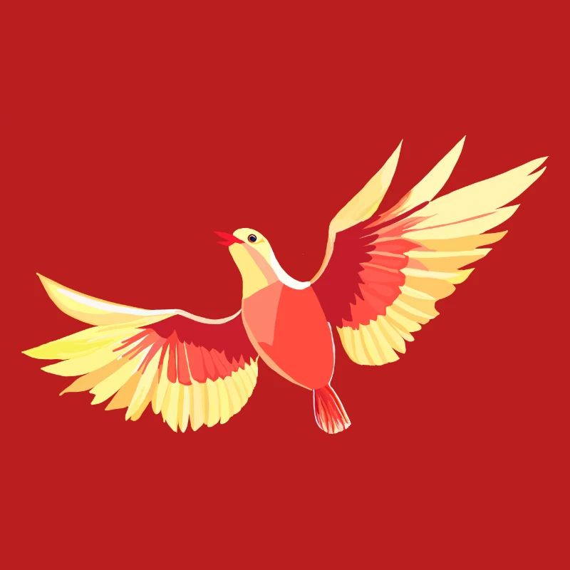 Vogel, der am Himmel schwebt