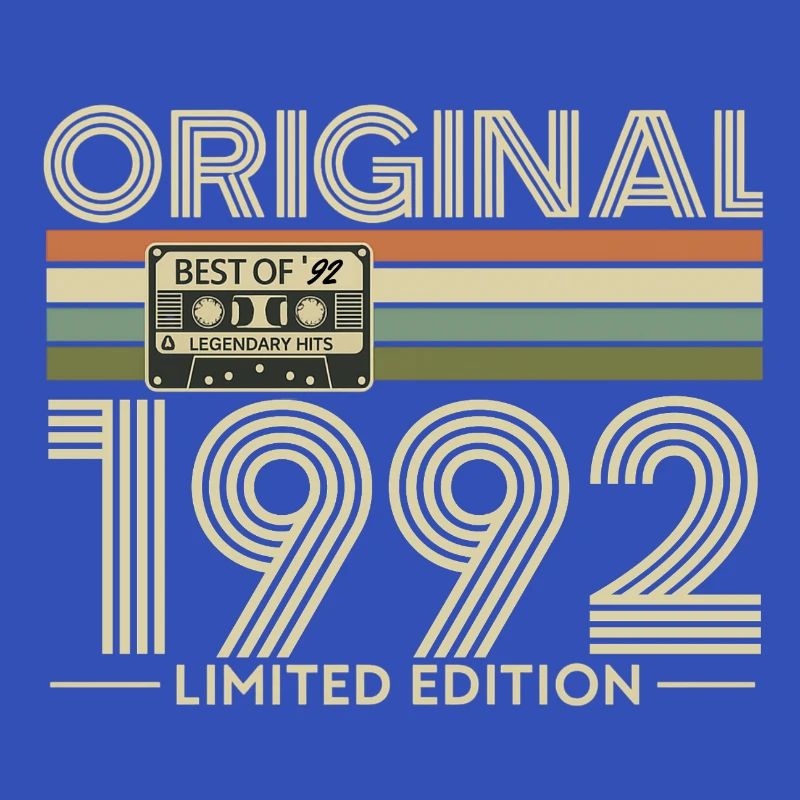 Original 1992 Édition Limitée Rétro