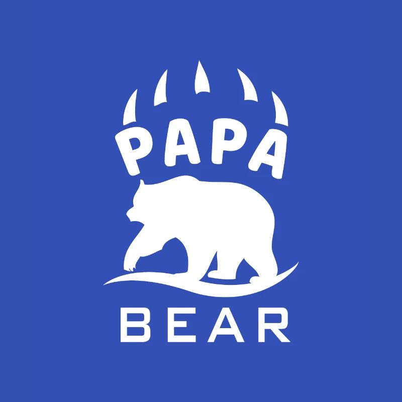 Papa Bär Bear Papi Vater Dad Daddy Shirt