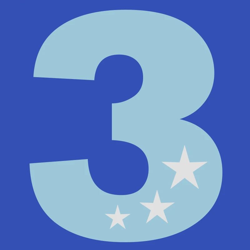 3 Birthday third birthday 3rd in two colors