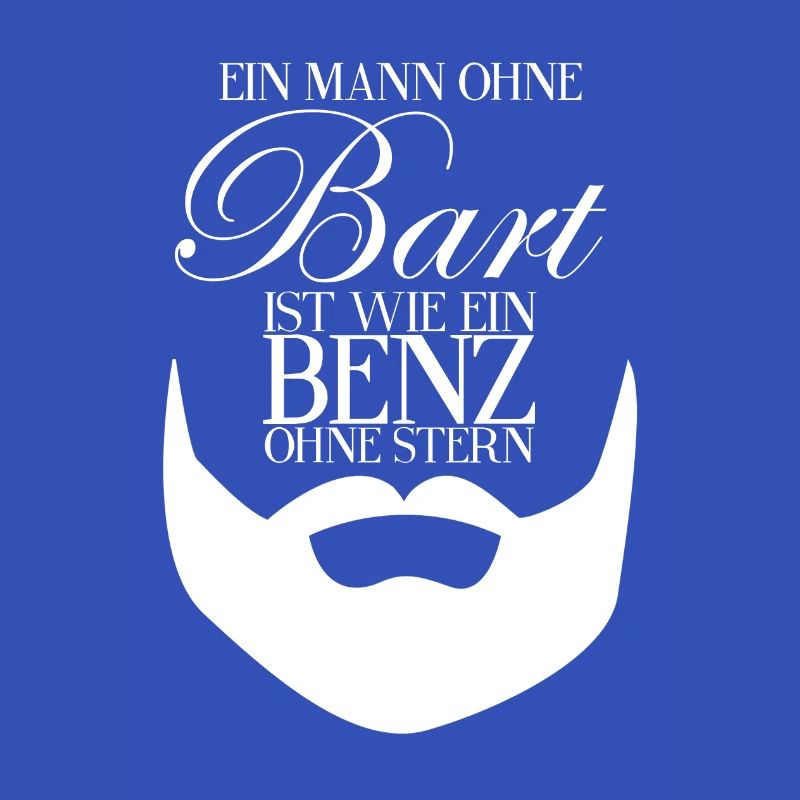 Mann ohne Bart - Nein! - Bart Spruch Geschenk