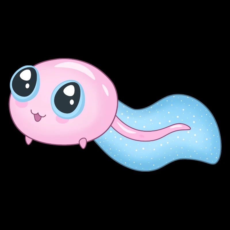Mignon têtard cyan