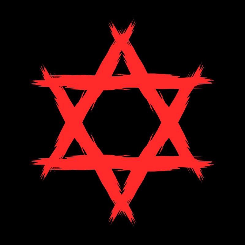 Davidstern Religion Rot