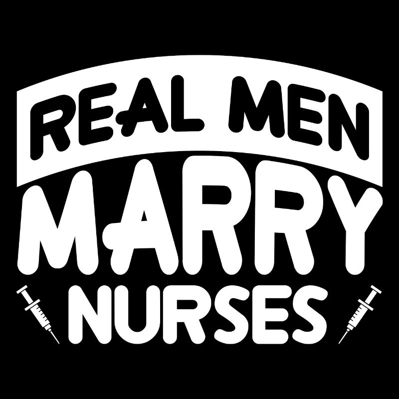 Les vrais hommes marient les infirmières - Blanc