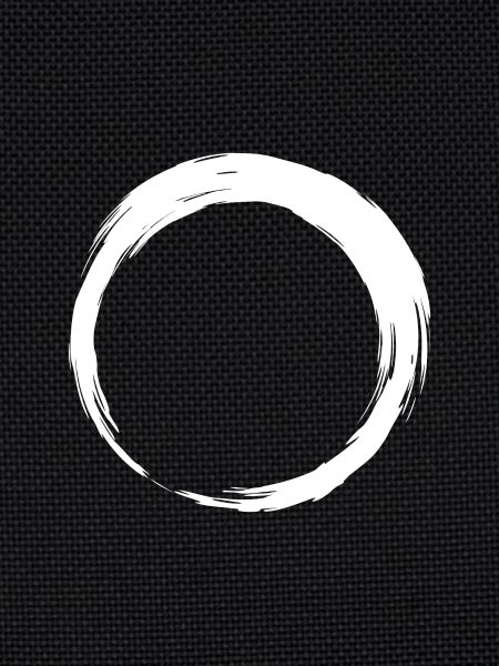 Circle icon brush white