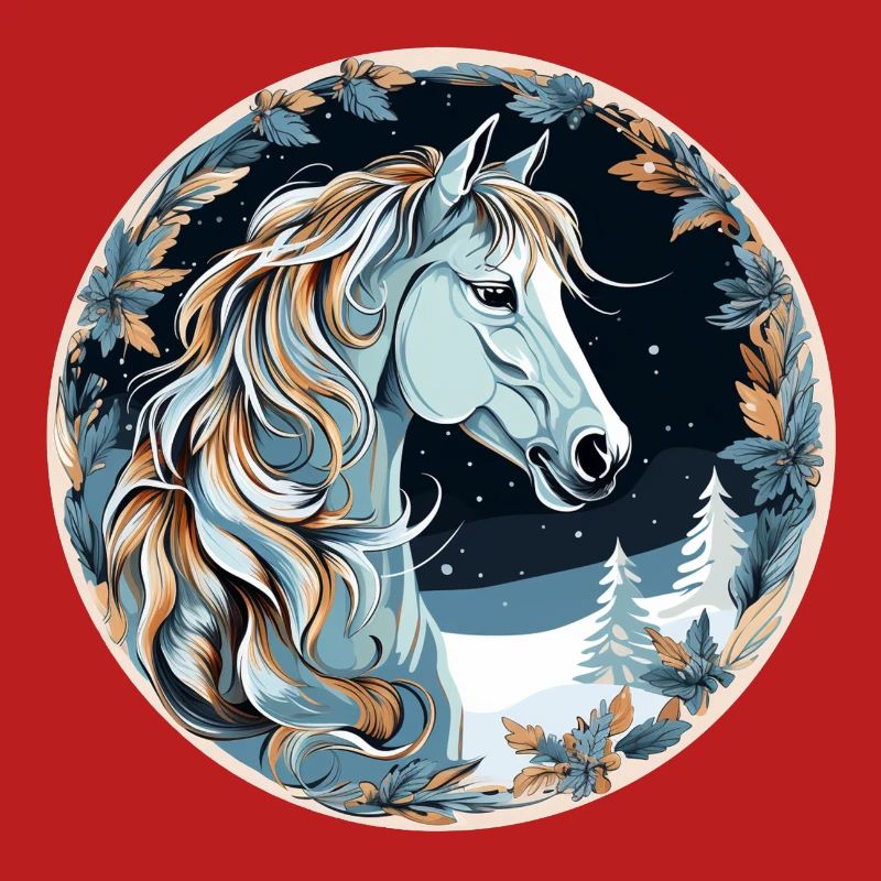 Pferd Winter Boho