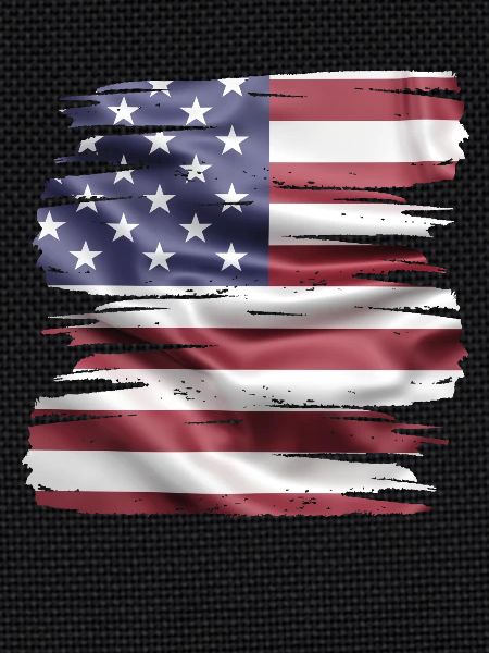US flag retro