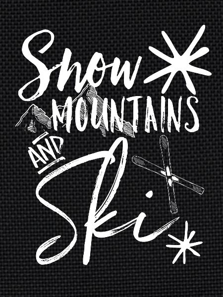 Ski mountain snow