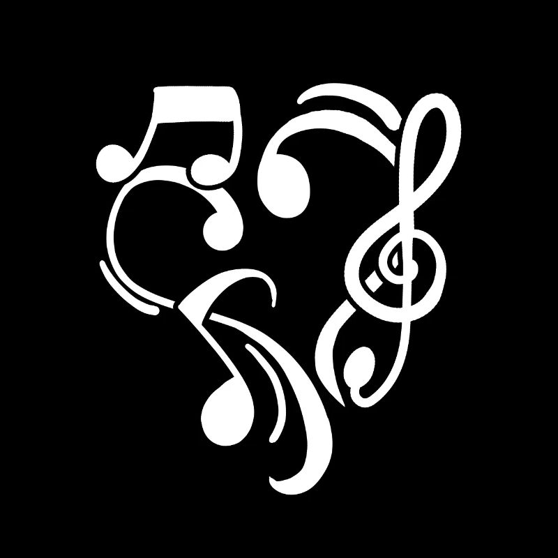 Liebe Musik Notenschlüssel Herz