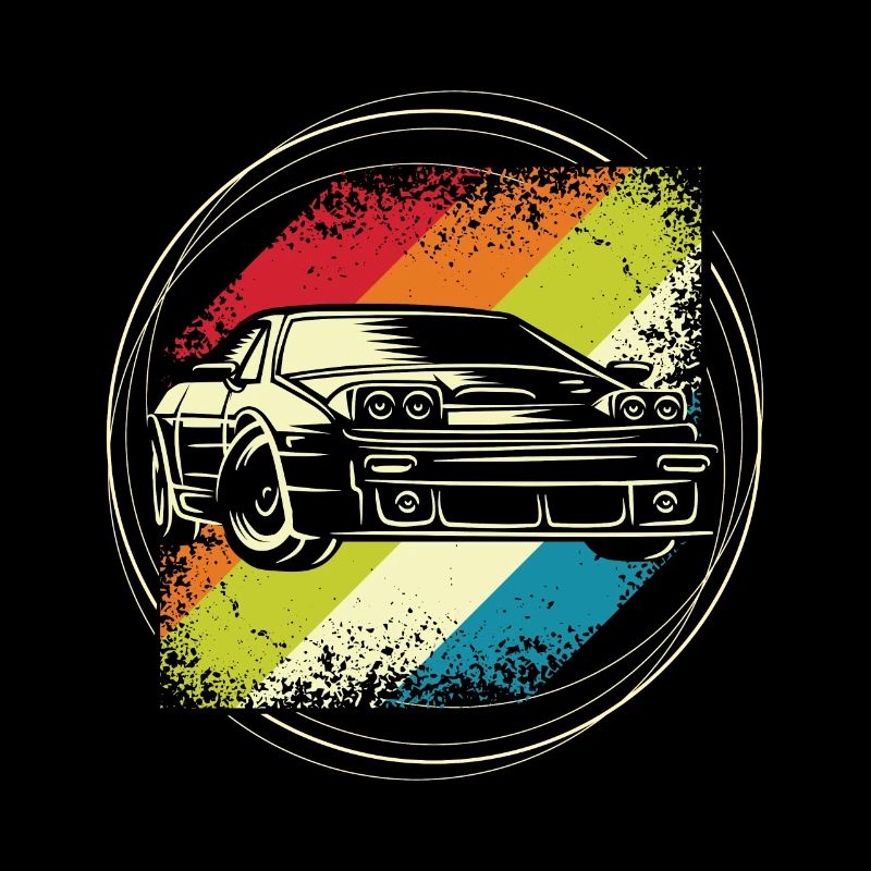 Rally car retro