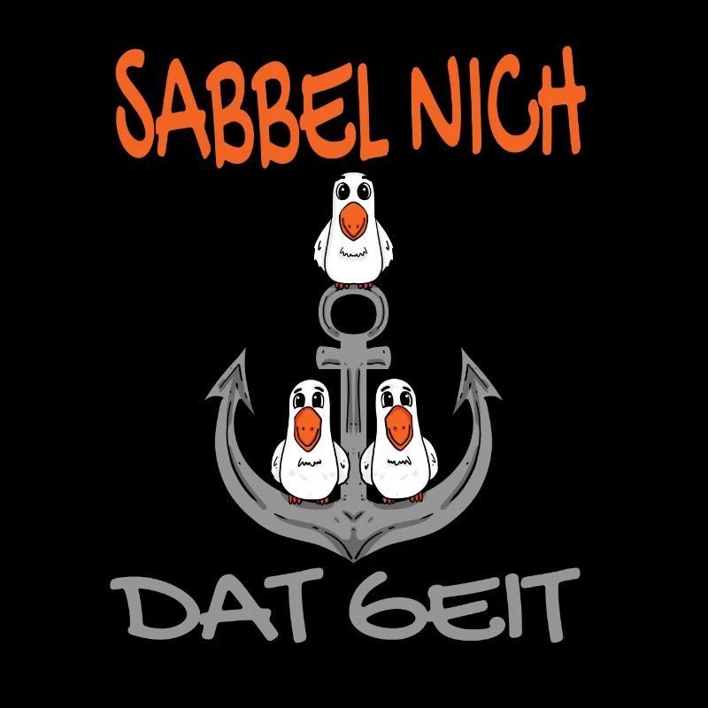 Anker mit Möwen Sabbel Nich Dat Geit