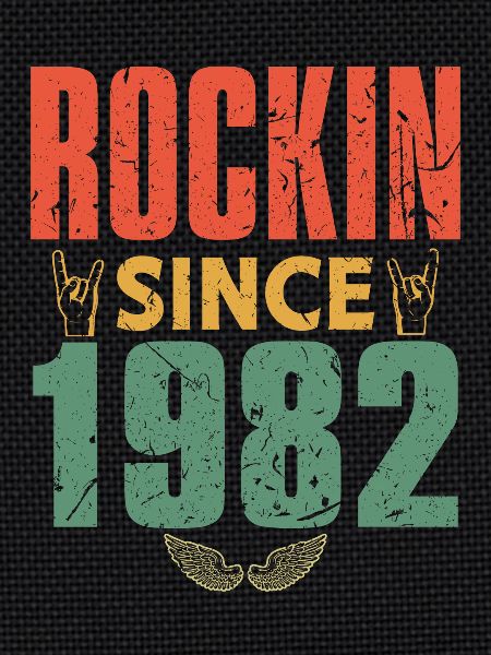 Birthday 1982 Spruch Rock