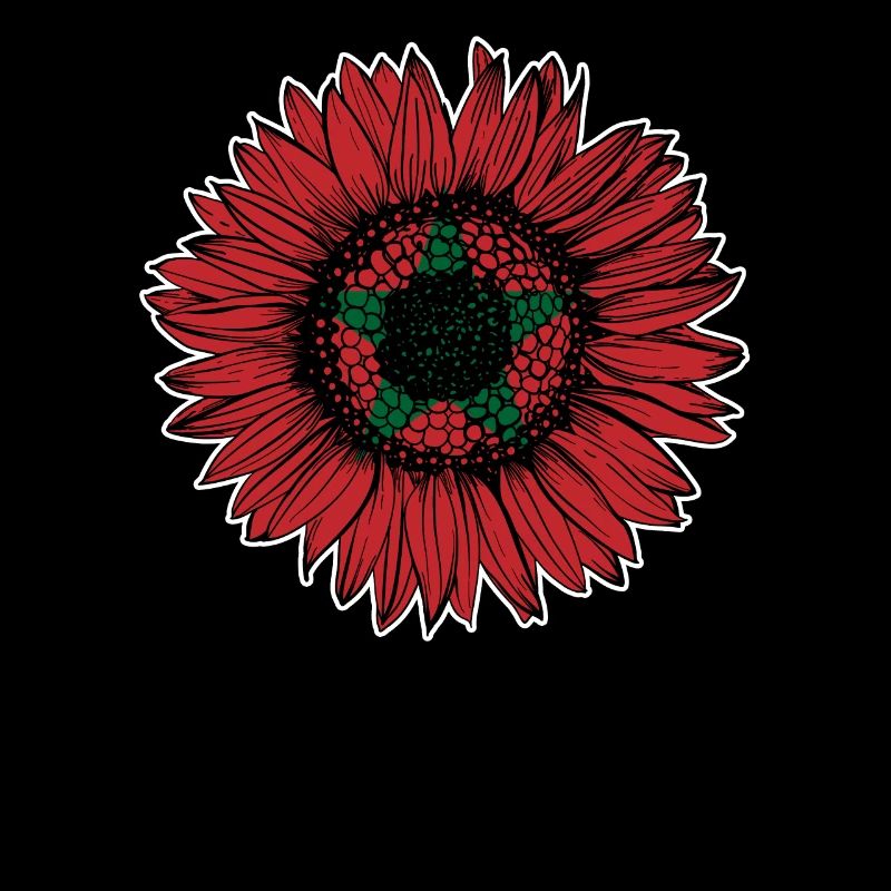 Maroc Drapeau Tournesol