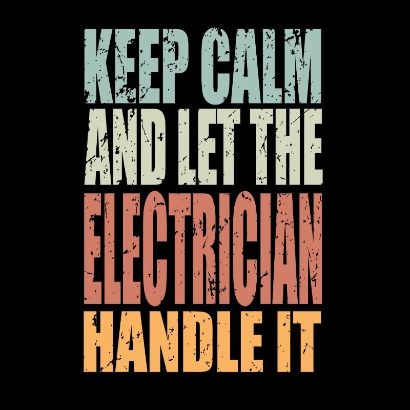 Keep Calm Elektriker Spruch Elektriker Geschenk