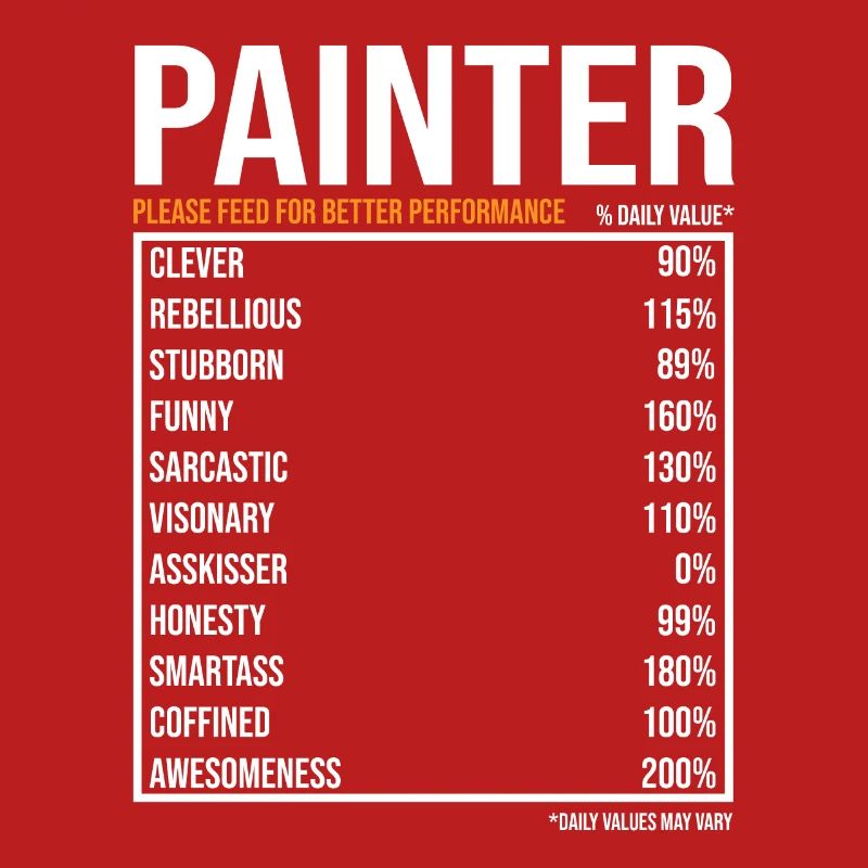 Painter of daily values Funny painter