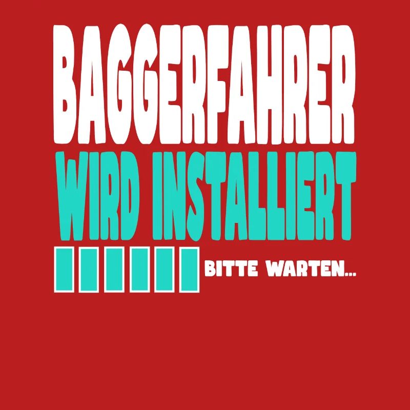 Baggerfahrer wird installiert