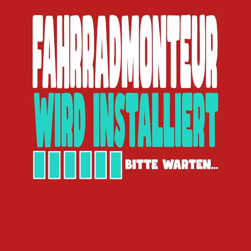 Fahrradmonteur wird installiert