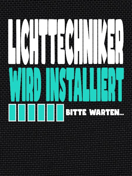 Lichttechniker wird installiert