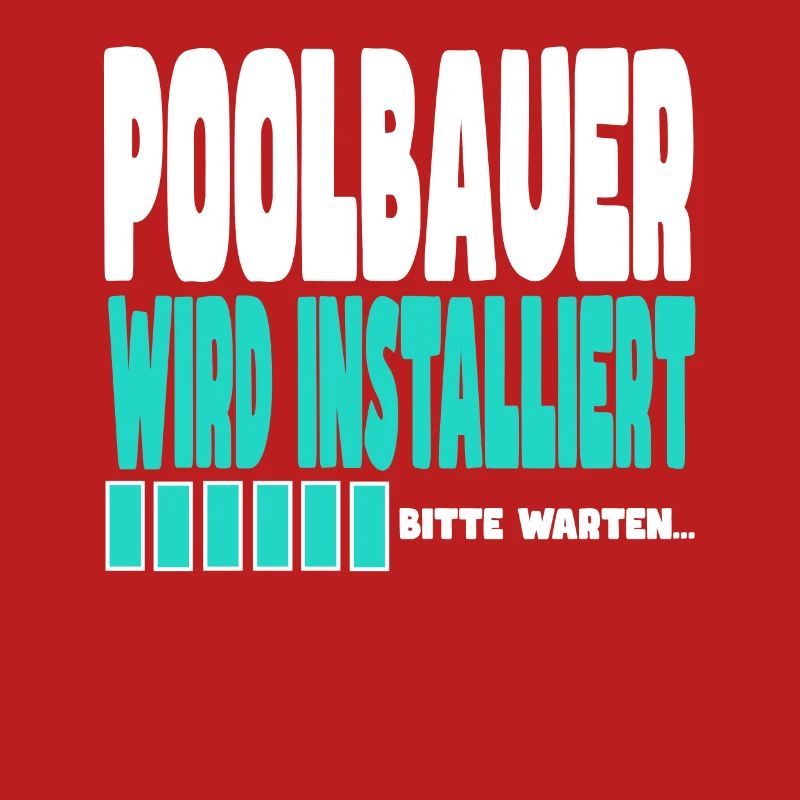 Poolbauer wird installiert