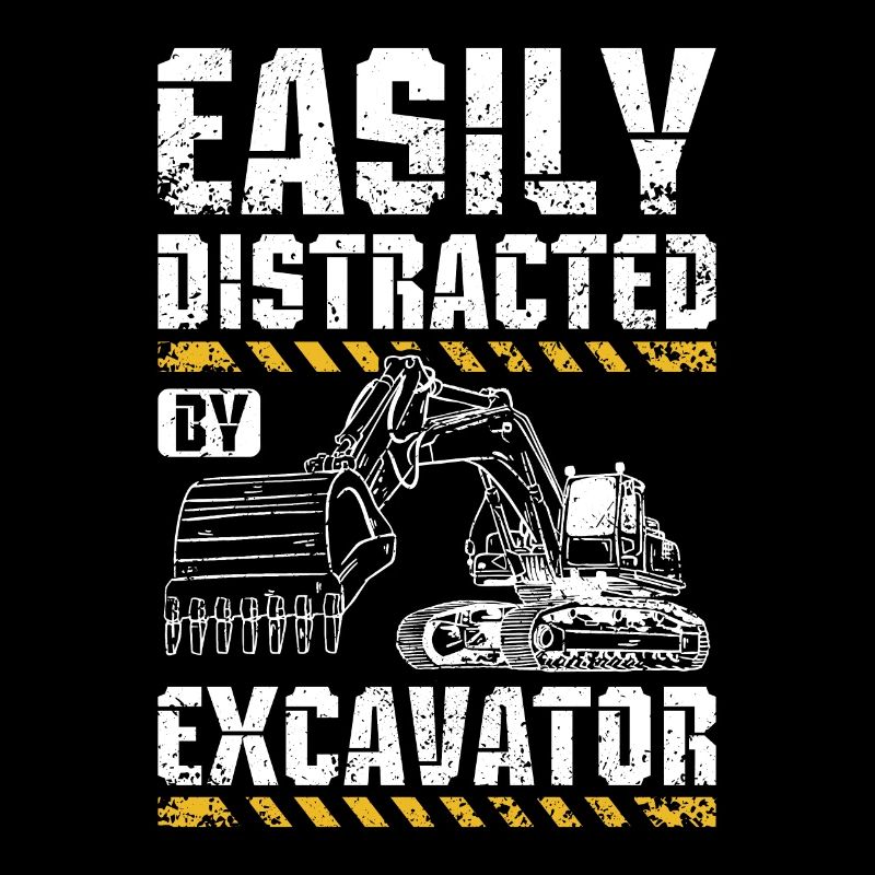 Facilement distrait par une excavatrice