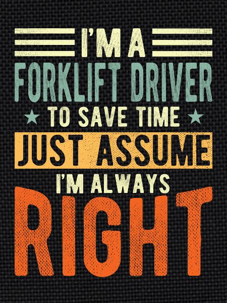 Forklift driver