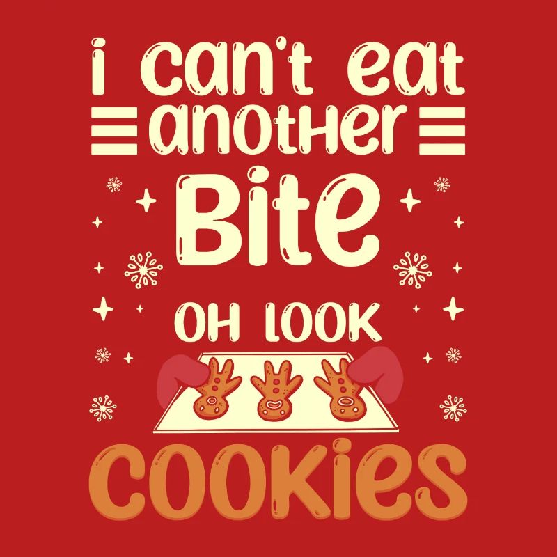 Je ne peux pas manger une autre bouchée oh regarde les biscuits de Noël