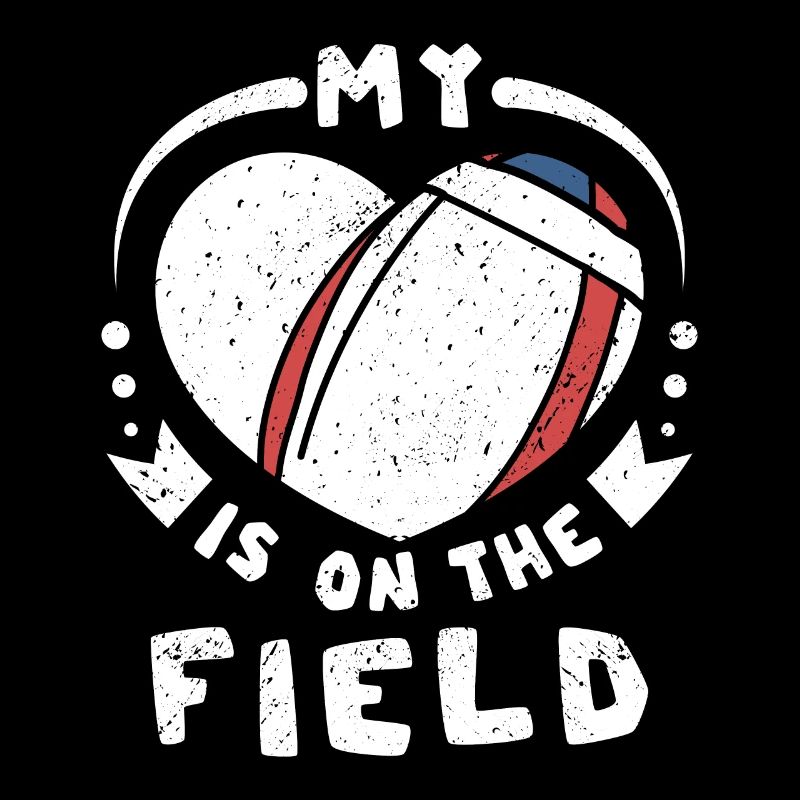 Mon cœur est sur le terrain de rugby