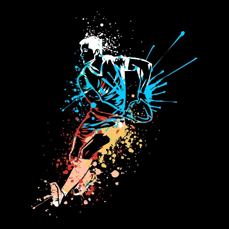 Splash Art Rugby Player