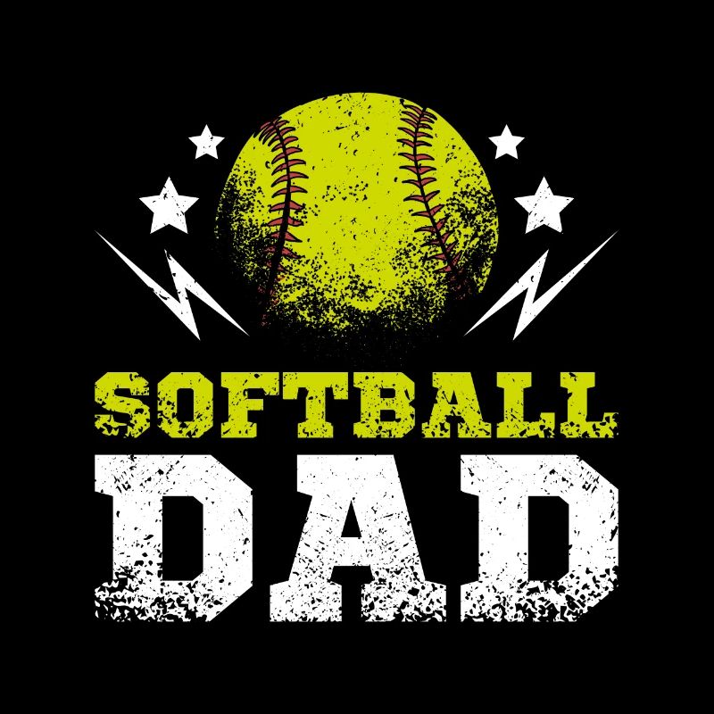 Fathers Day Daddy softball Dad