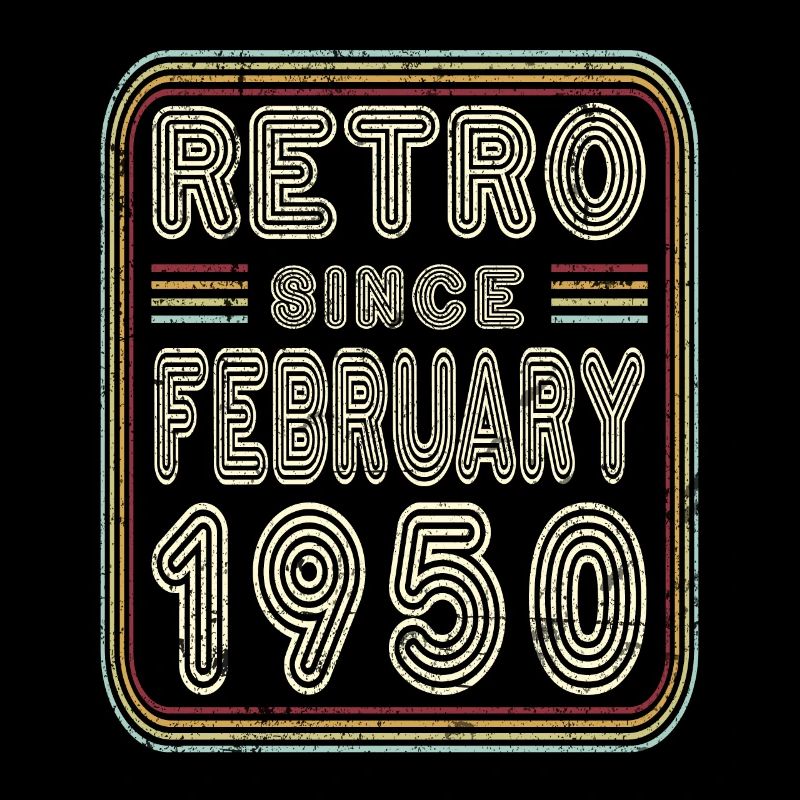 Birthday February 1950 Retro Gift