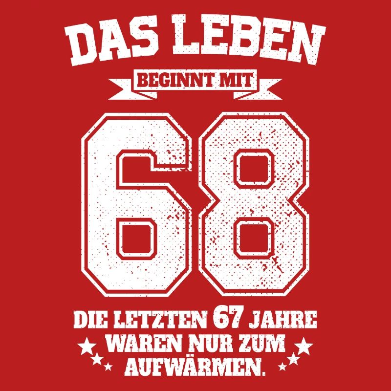 68. Geburtstag Geschenk Das Leben Beginnt Mit 68