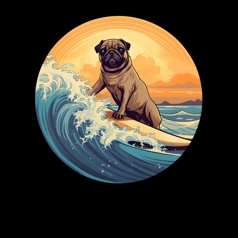 Pug Surfer