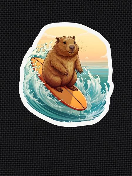 Capybara Surfeur