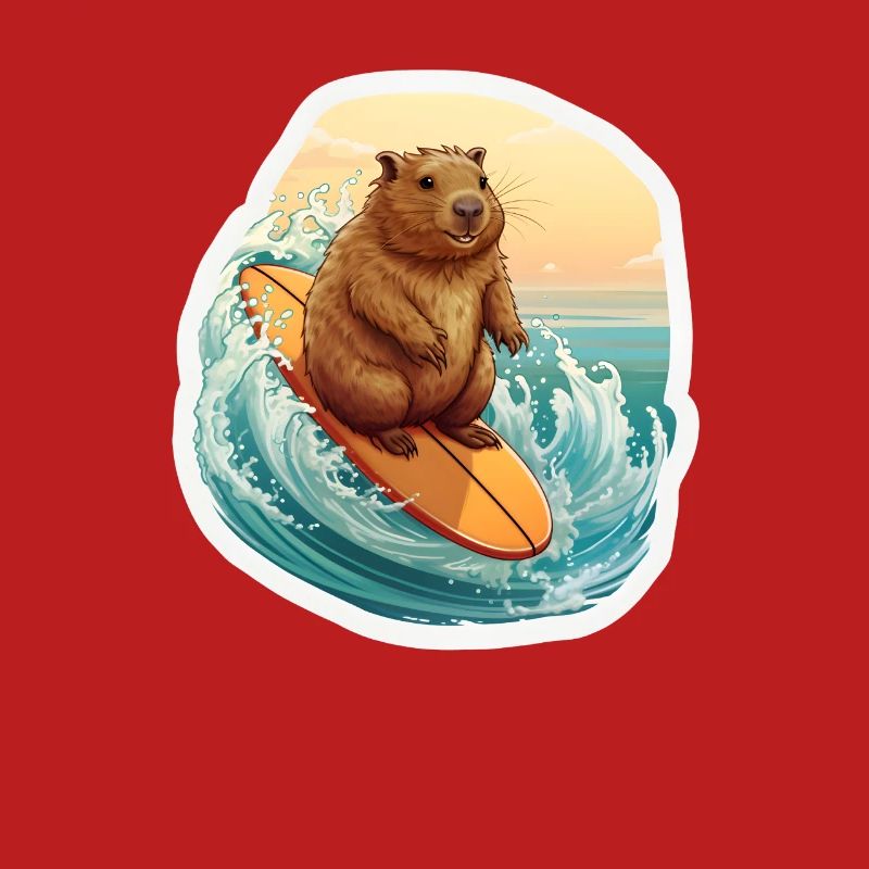 Capybara Surfer