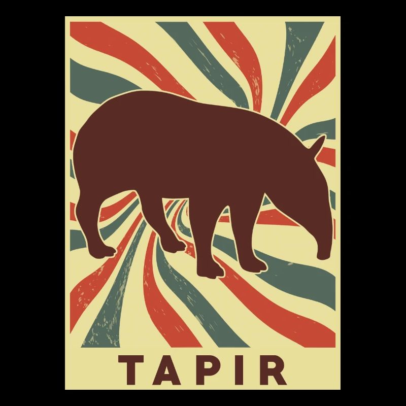 Tapir Rétro Vintage