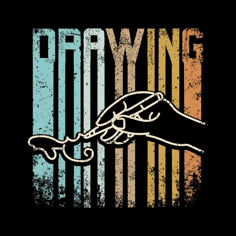 Retro Vintage Drawing