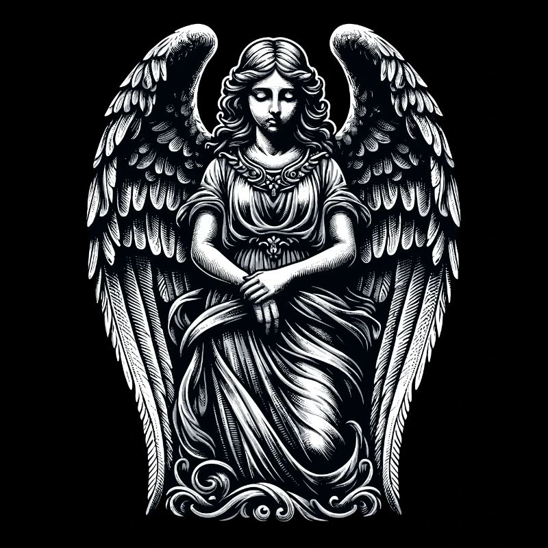 Elegante Trauer: Gothic Angel's Grace