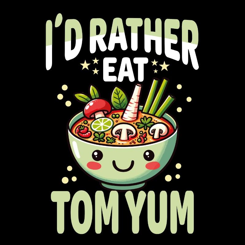 Unique Tom Yum Soup Artwork for Thai Cuisine