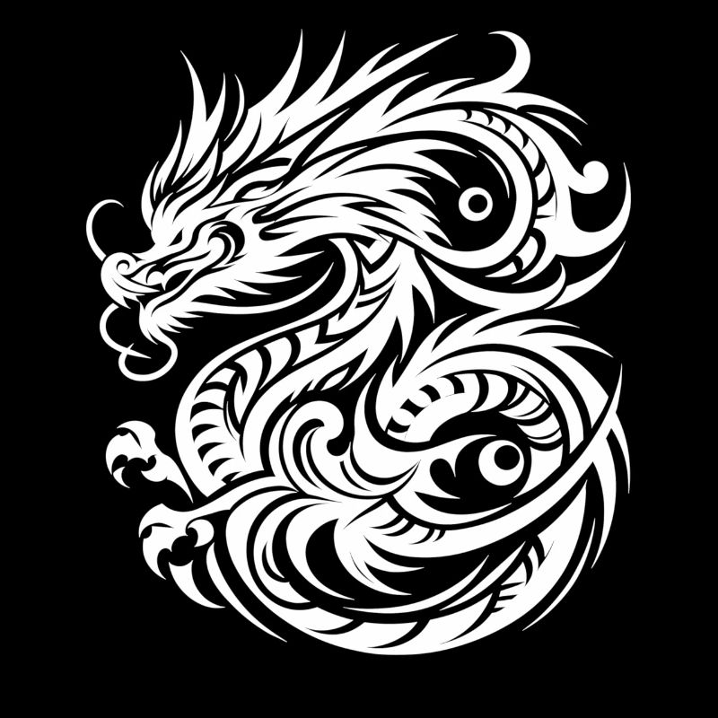 Dragon Tribal Tattoo Artistic Design Inspiration