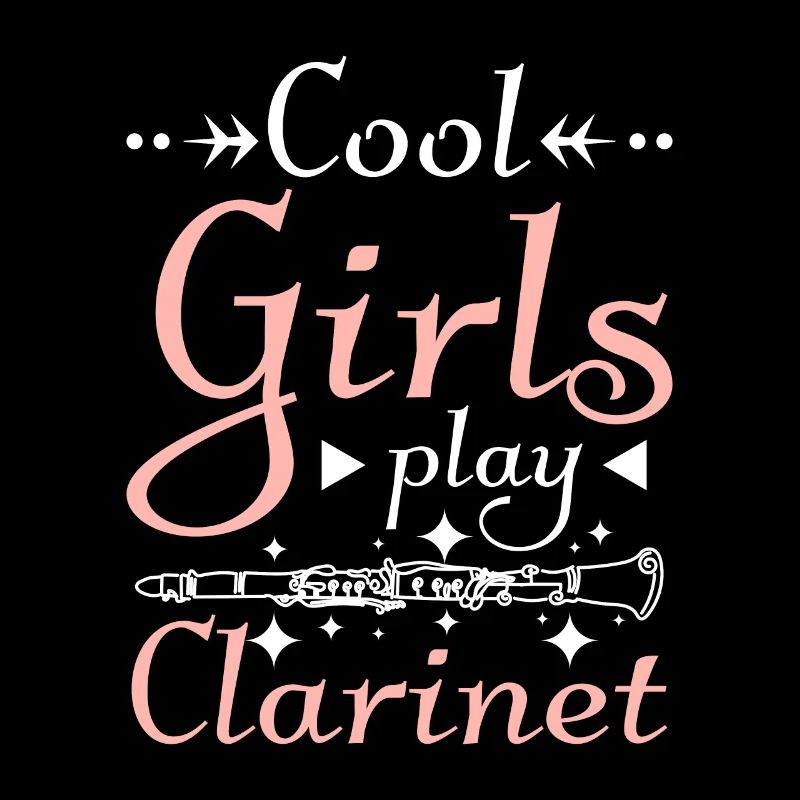 Des filles cool jouent de la clarinette