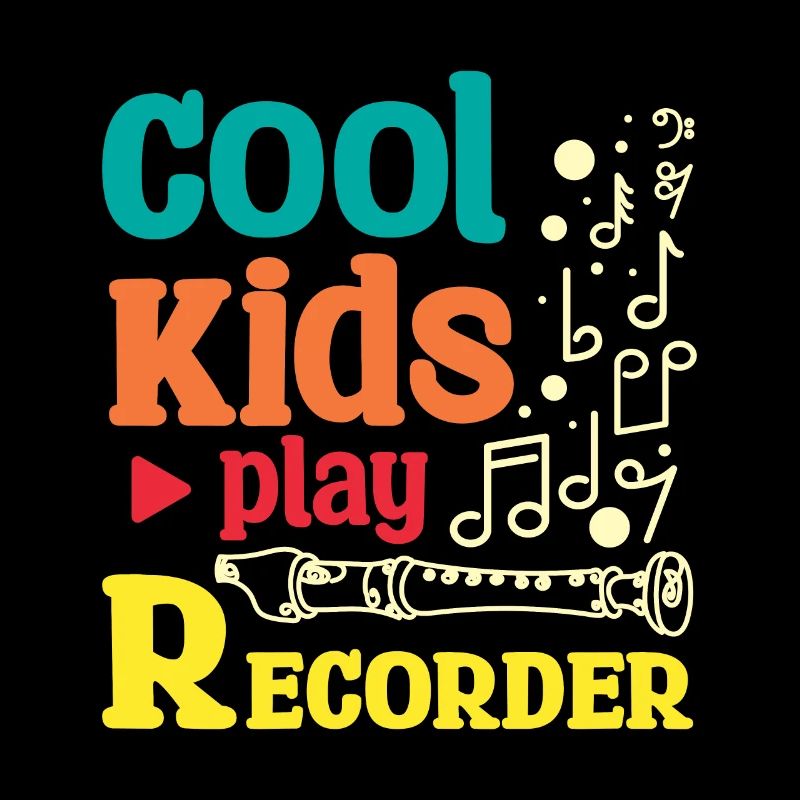 For children Cool kids play recorder