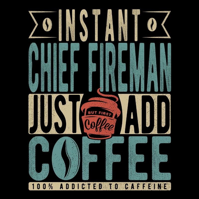 Pompier en chef instantané Il suffit d’ajouter du café