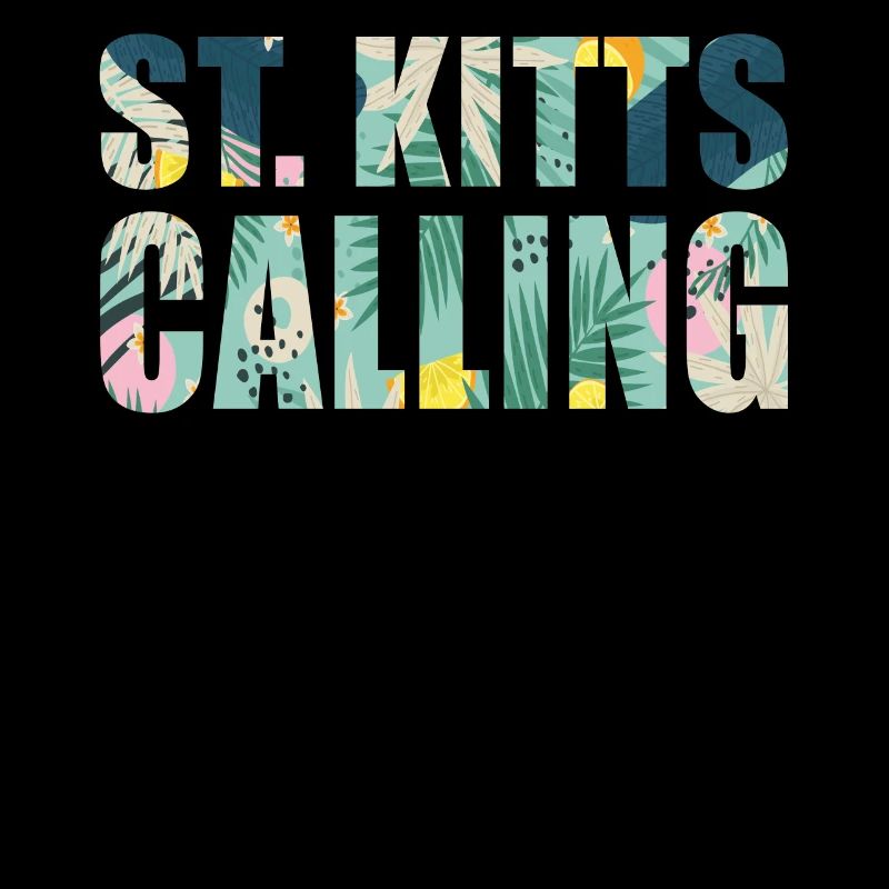 Saint-Kitts appelant Tropical Vibes Souvenir