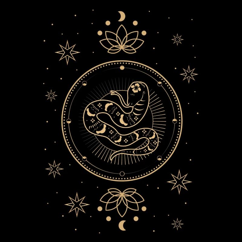 Celestial Serpent Mysticism Pattern