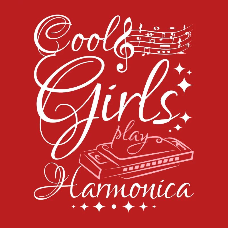 Harmoniciste Les filles cool jouent de l’harmonica