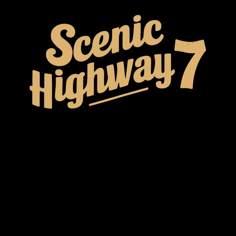 Scenic Highway 7 lettering
