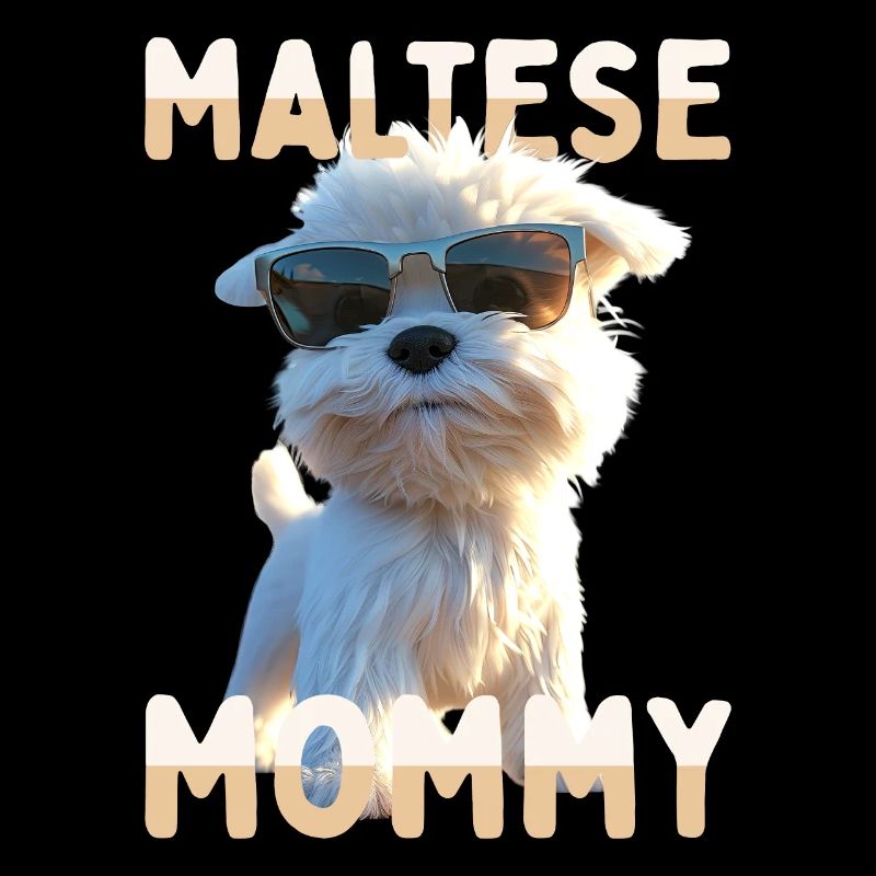 Maltese Mommy Mama Muttertag Mom Süßer Malteser