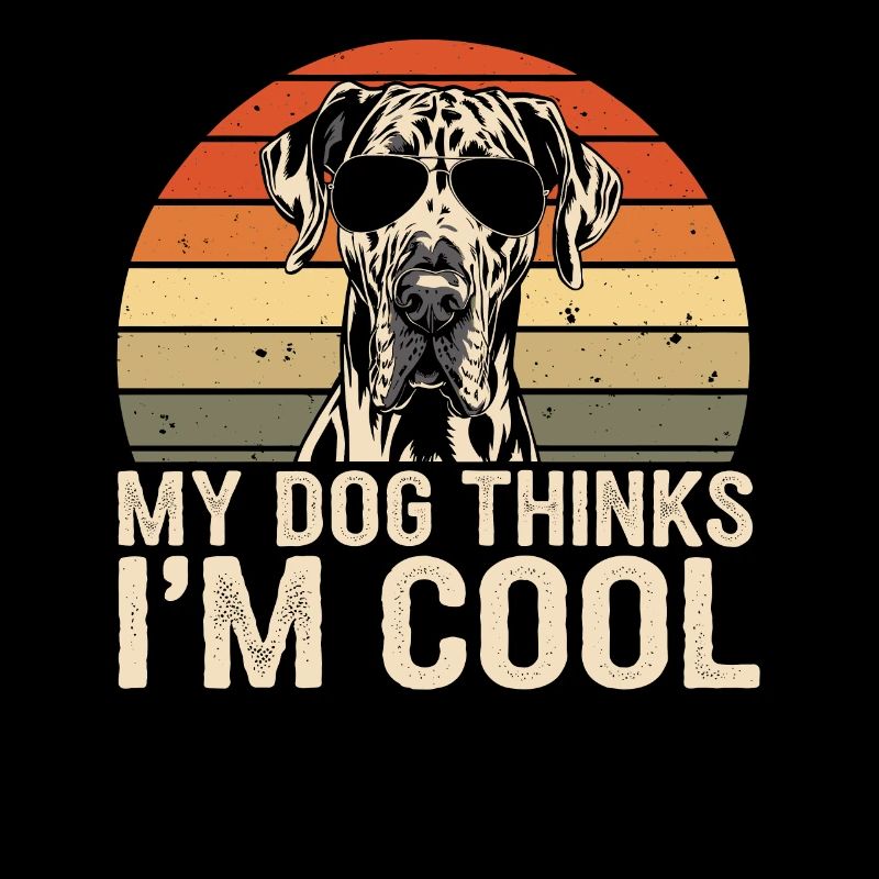 Dogue Allemand mon chien pense que je suis cool